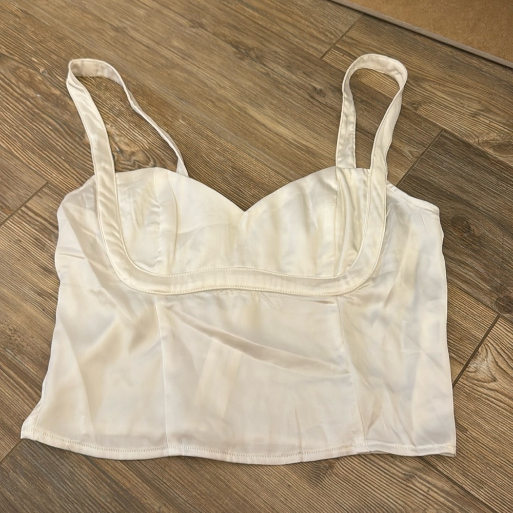 Princess Polly white corset top never worn nwt size4